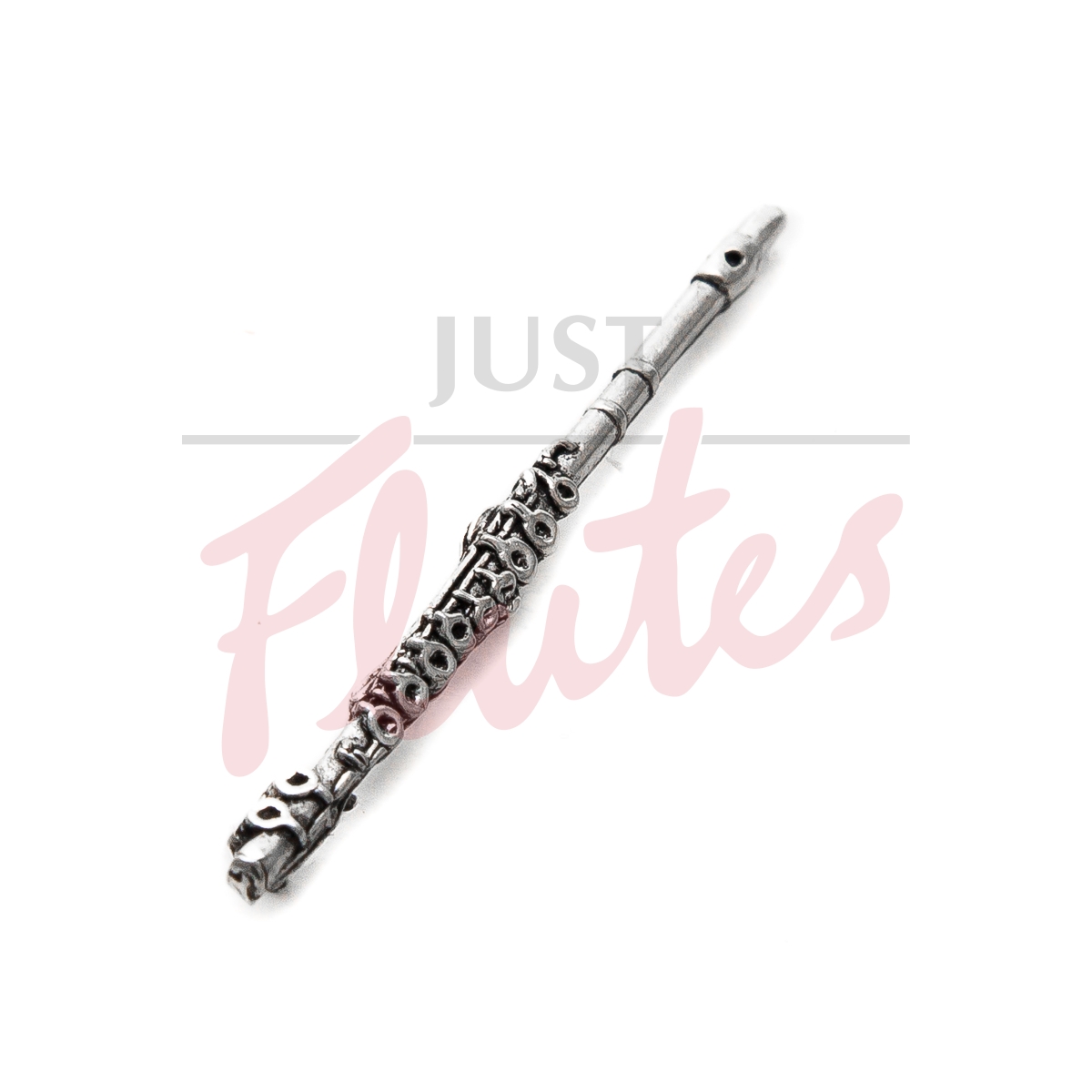 Music Gifts Pewter Flute Pin Badge