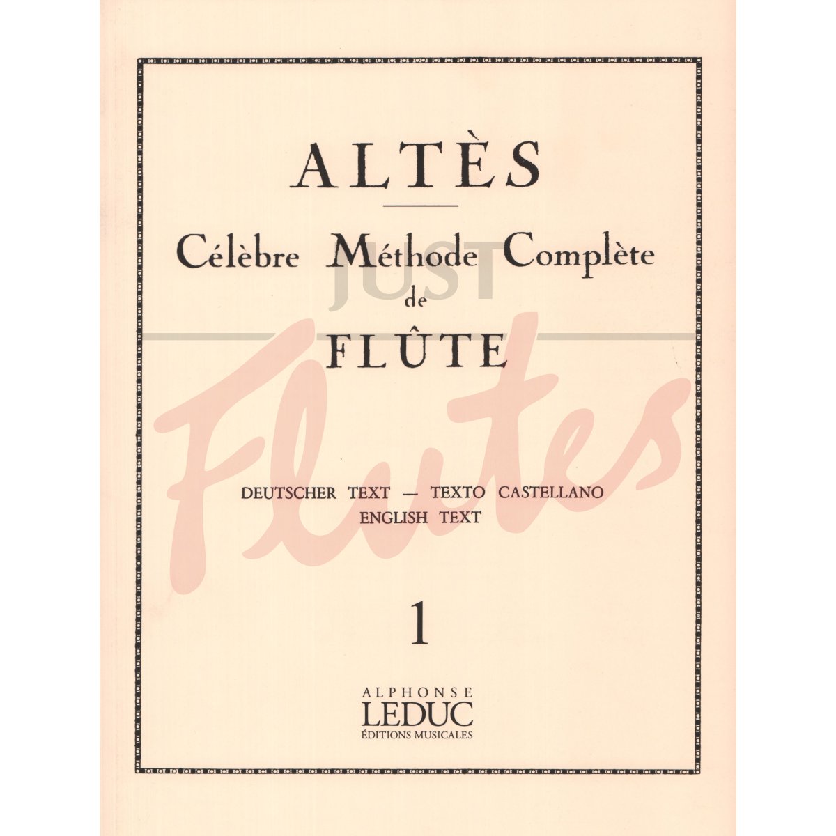 Célèbre Méthode Complète de Flûte Vol 1