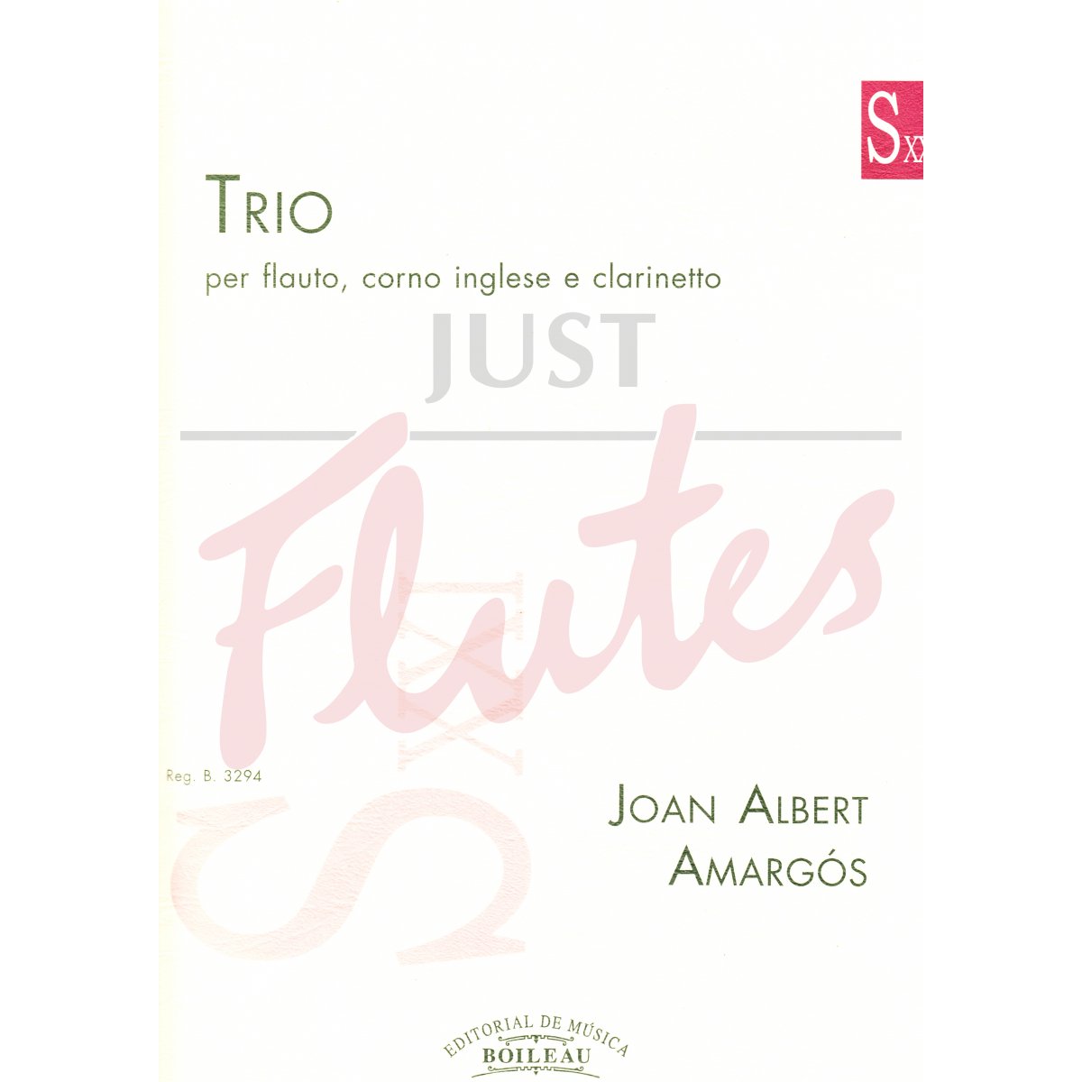 Trio for Flute, Cor Anglais and Clarinet