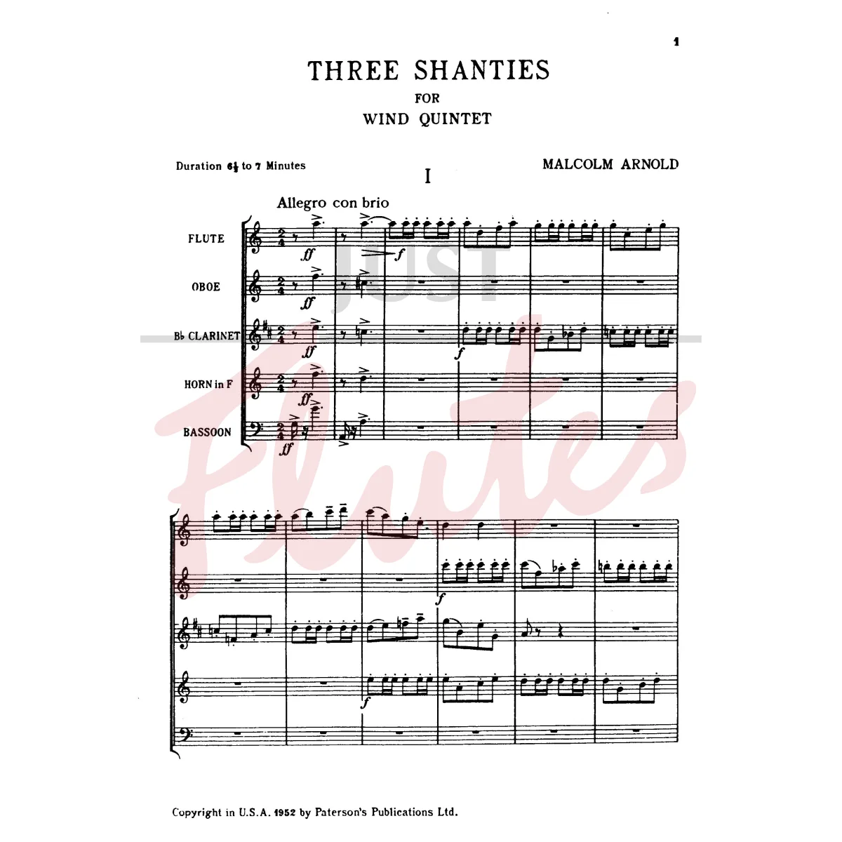Three Shanties for Wind Quintet