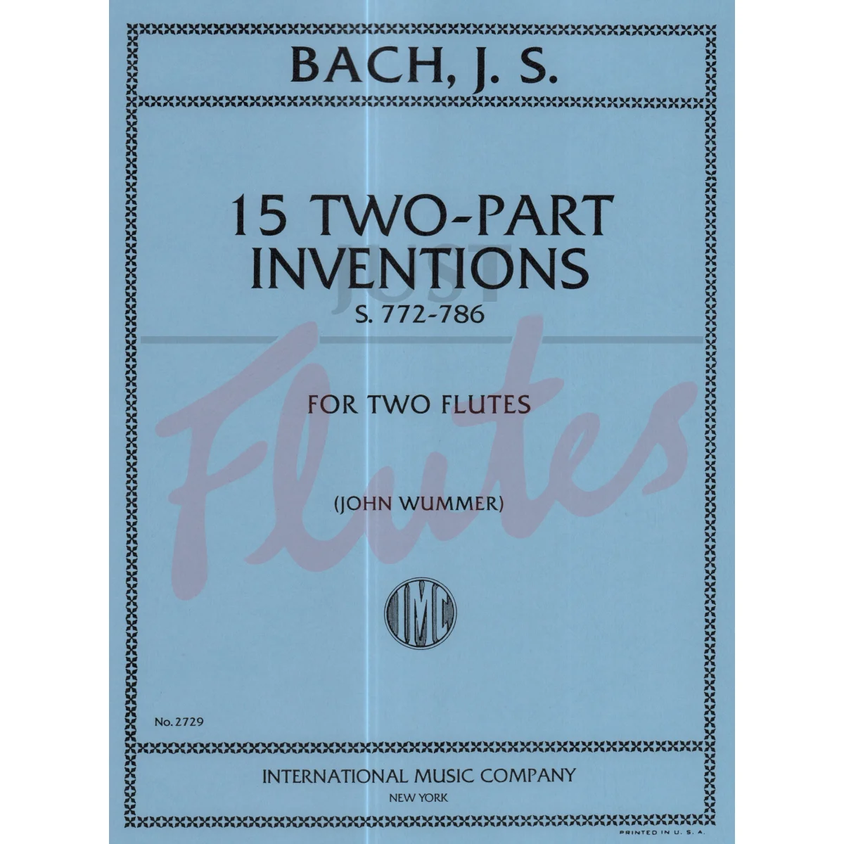 15 Two-Part Inventions for Two Flutes