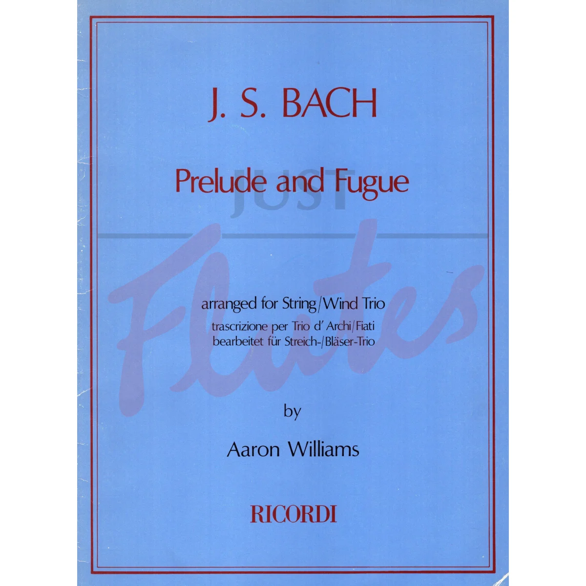 Prelude and Fugue for Flute, Oboe and Bassoon or String Trio