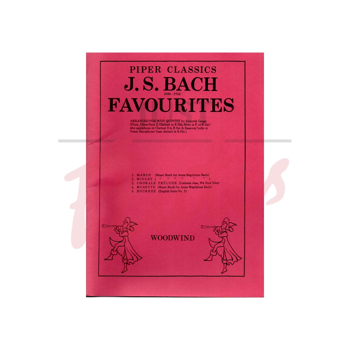 J.S.Bach Favourites arranged for Wind Quintet