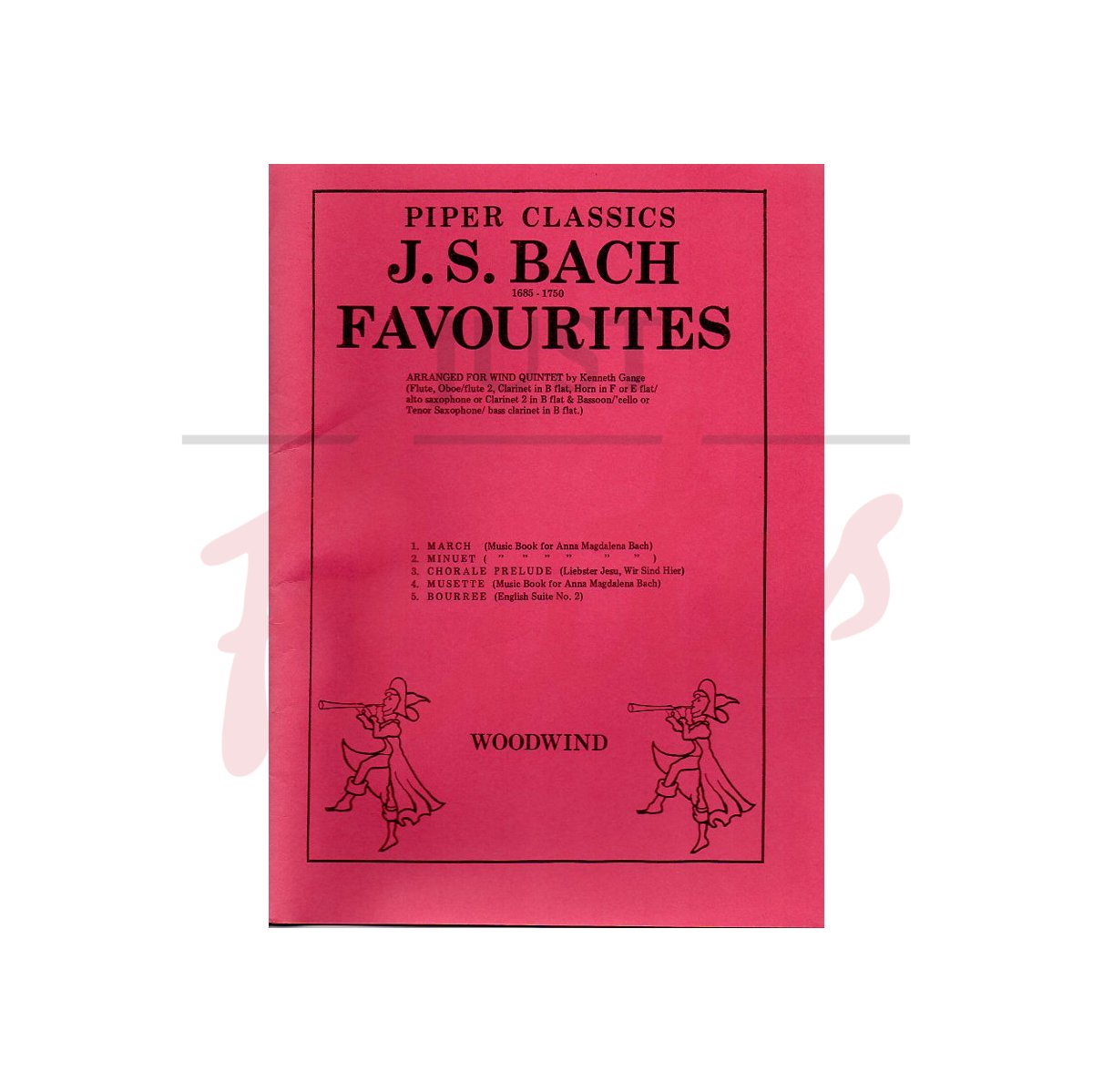 J.S.Bach Favourites arranged for Wind Quintet