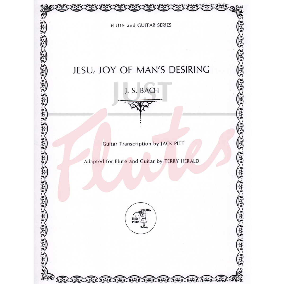 Jesu, Joy of Man's Desiring for Flute and Guitar