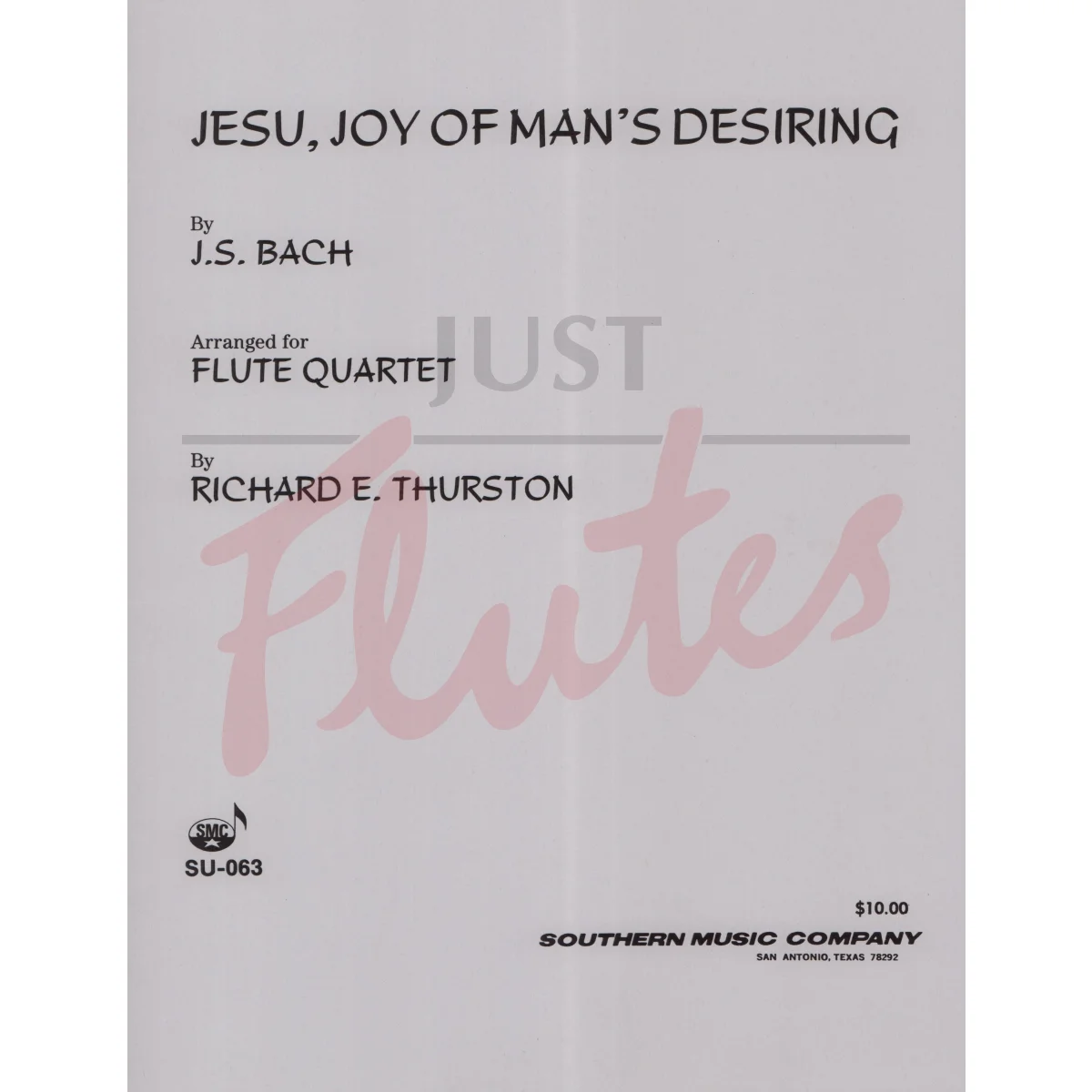 Jesu, Joy of Man&#039;s Desiring for Flute Quartet