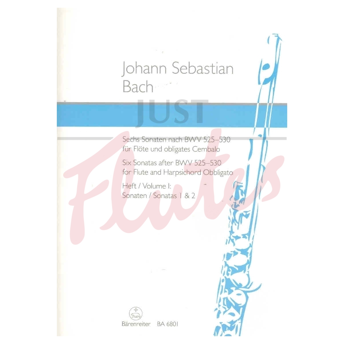 Six Sonatas after BWV 525-530 for Flute and Harpsichord Obbligato