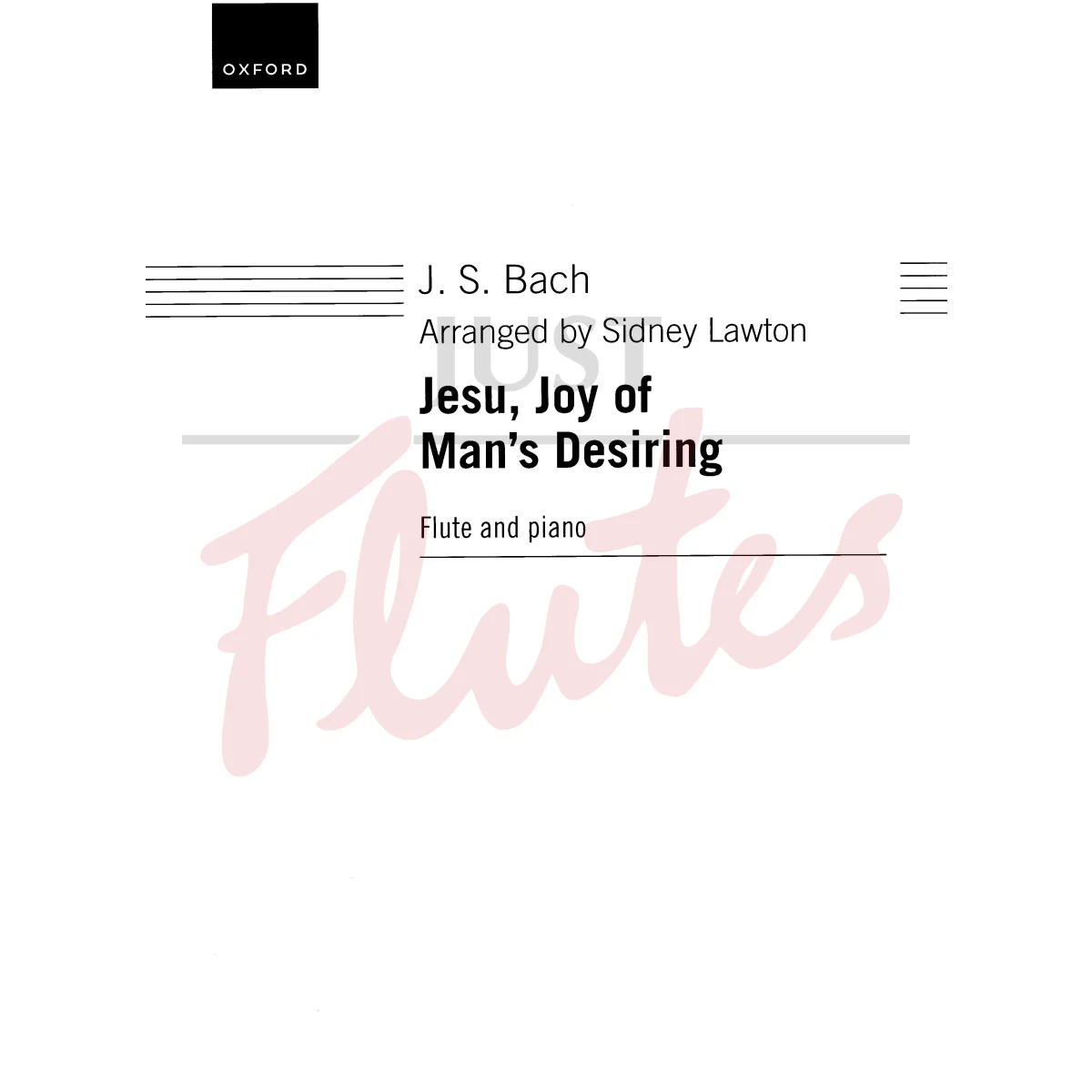 Jesu, Joy of Man&#039;s Desiring for Flute and Piano