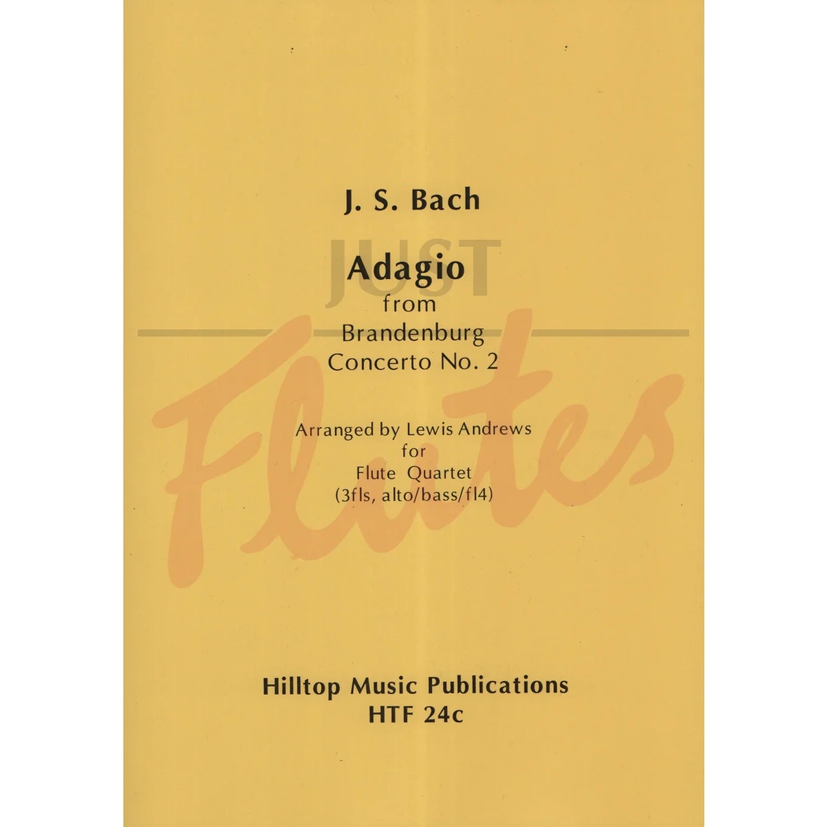 Adagio from Brandenburg Concerto No 2 for Flute Quartet