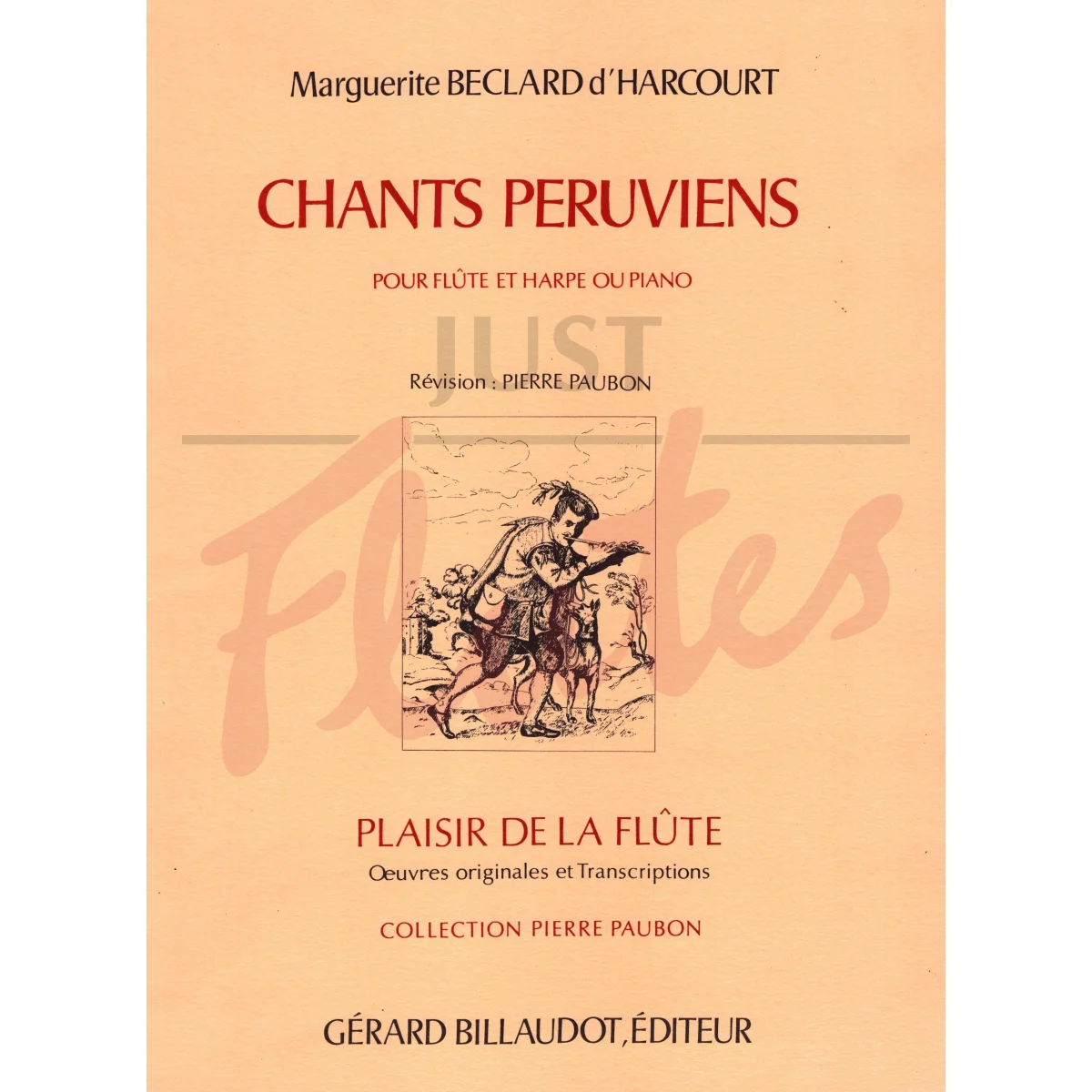 Chants Peruviens for Flute and Harp or Piano