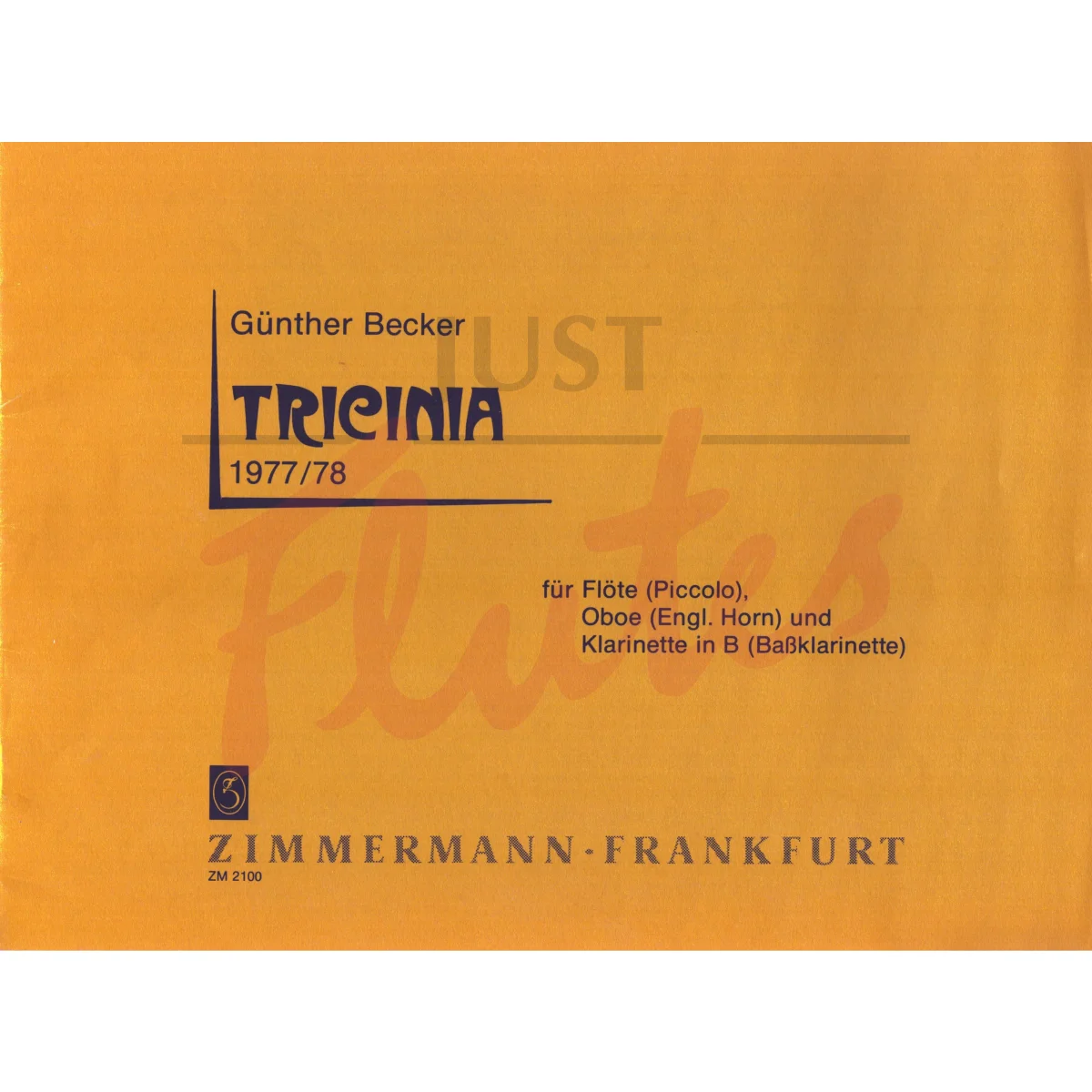 Tricinia for Flute,Oboe and Clarinet