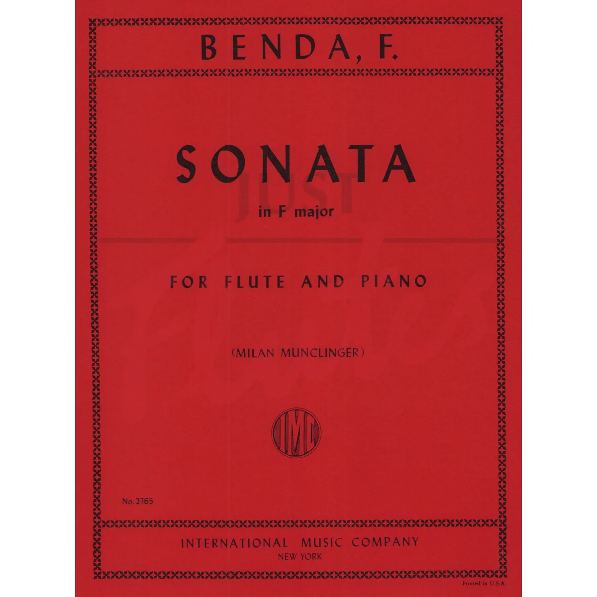 Sonata in F major for Flute and Piano