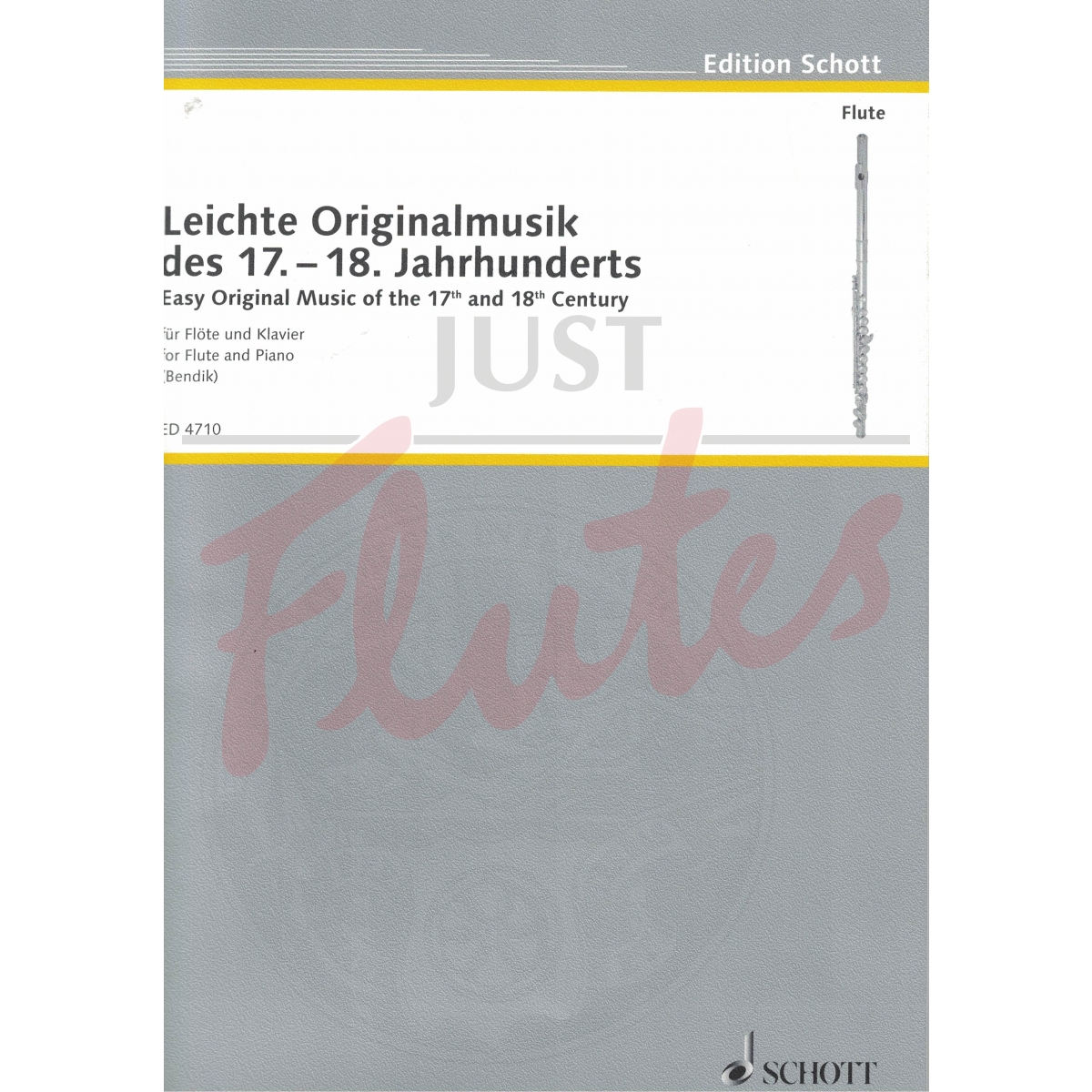 Easy Original Music of 17th and 18th Centuries for Flute and Piano