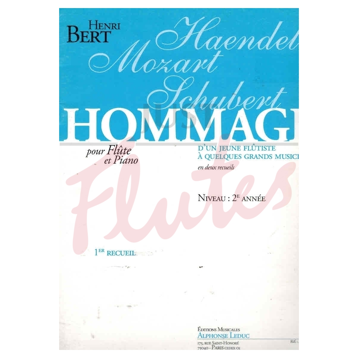 Hommage d&#039;Un Jeune Flutiste, Vol 1