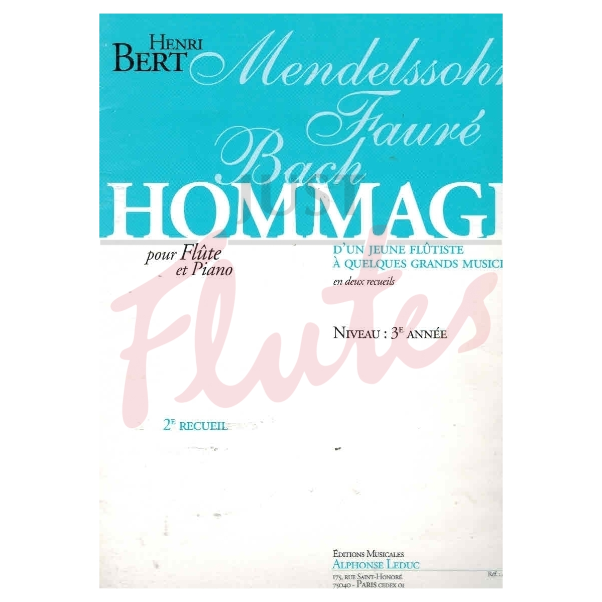 Hommage d&#039;Un Jeune Flutiste, Vol 2
