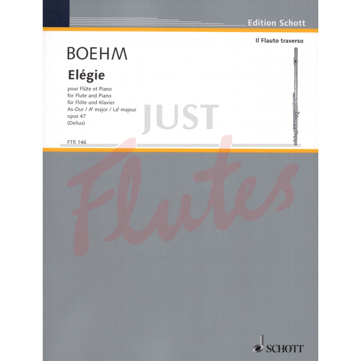 Elégie in Ab major for Flute and Piano