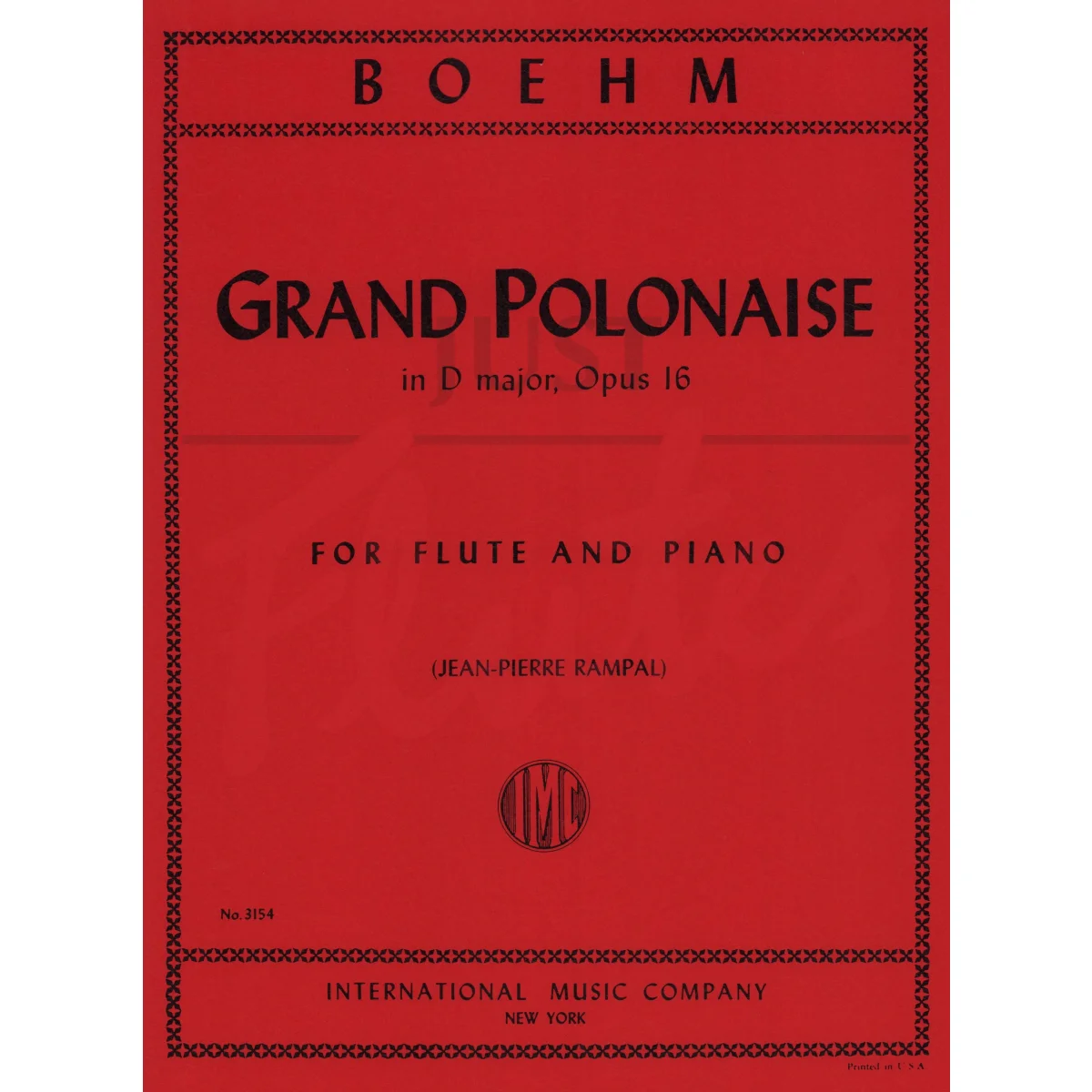 Grand Polonaise in D major for Flute and Piano