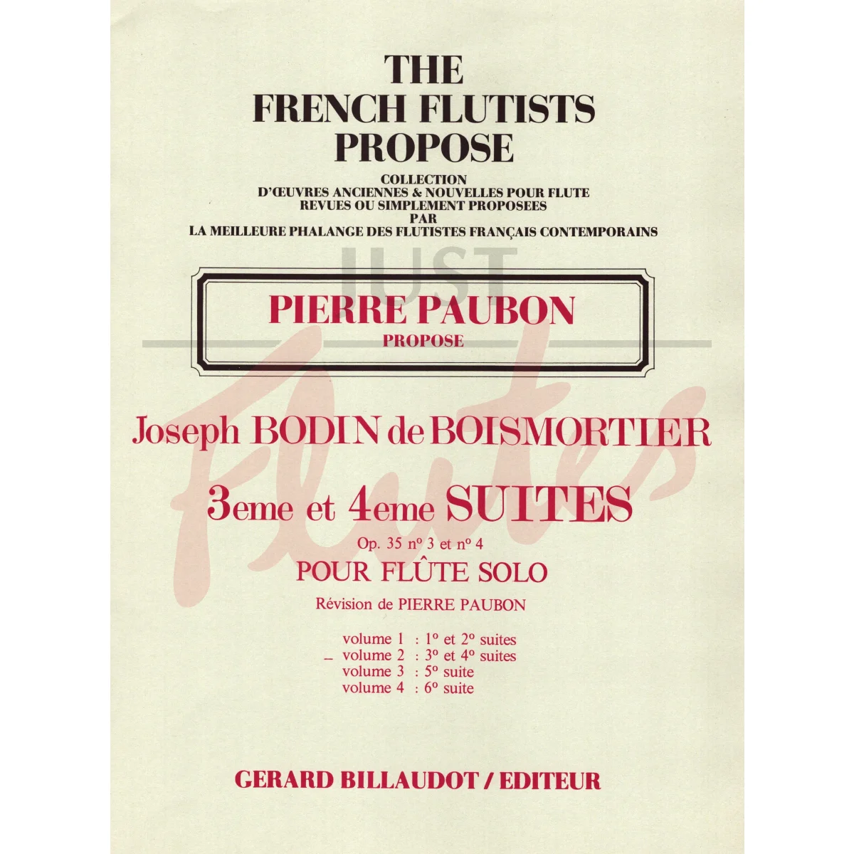 3rd and 4th Suites for Solo Flute