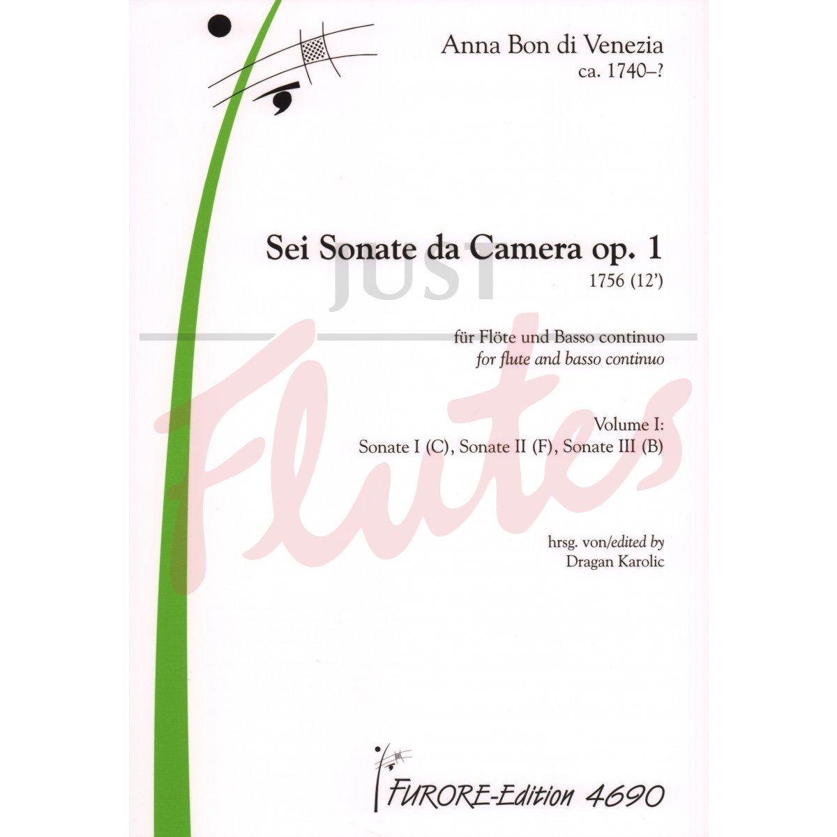 Six Sonatas for Flute and Basso Continuo
