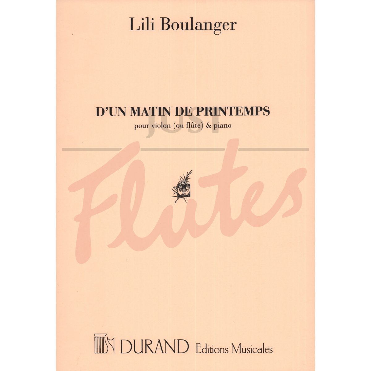 D'un matin de Printemps for Flute/Violin and Piano