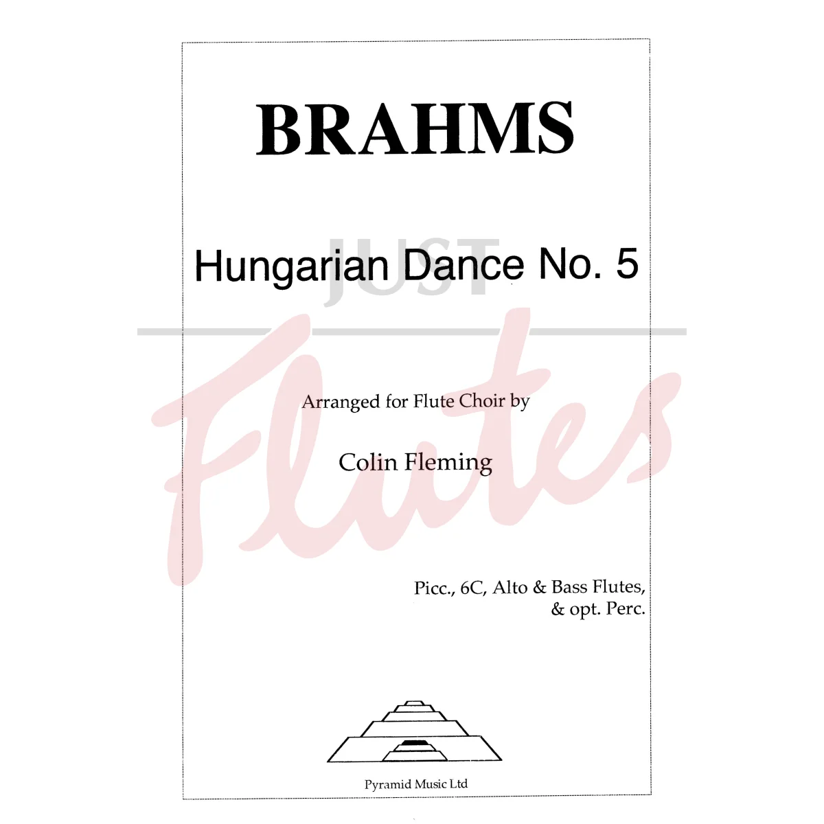 Hungarian Dance No. 5 for Flute Choir