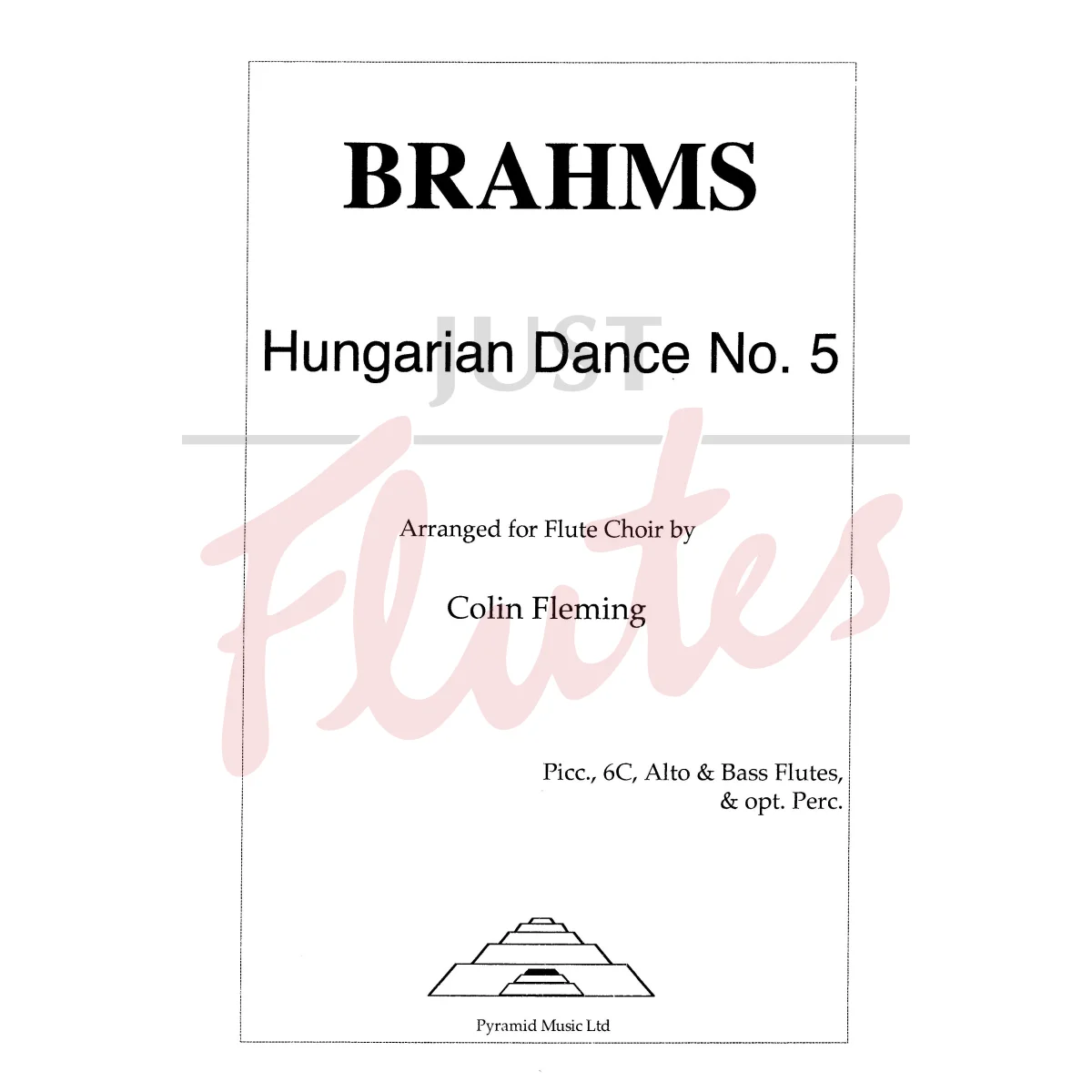 Hungarian Dance No. 5 for Flute Choir
