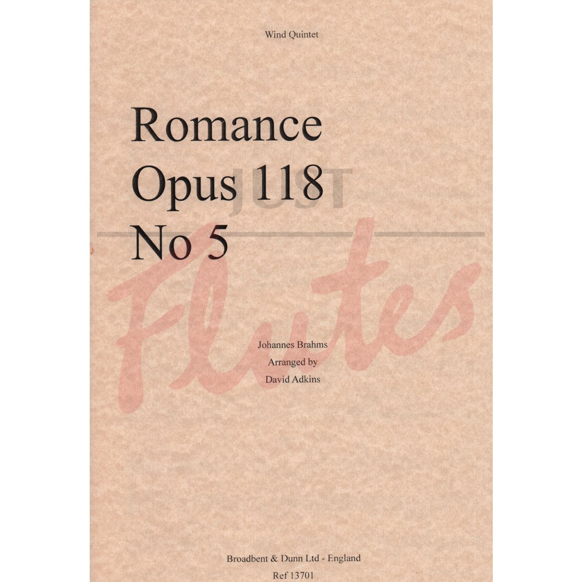 Romance No 5 arranged for Wind Quintet