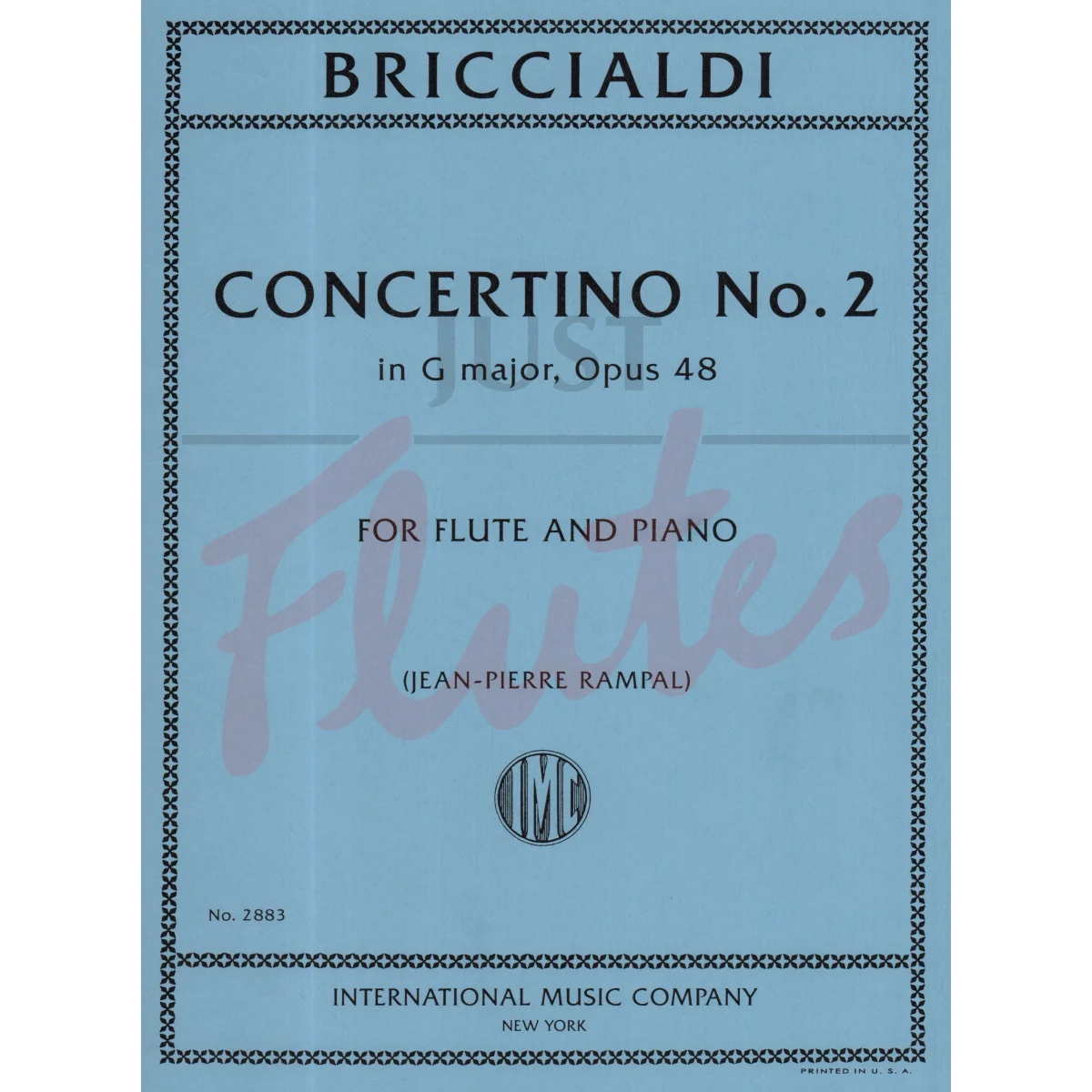 Concertino No. 2 in G major for Flute and Piano