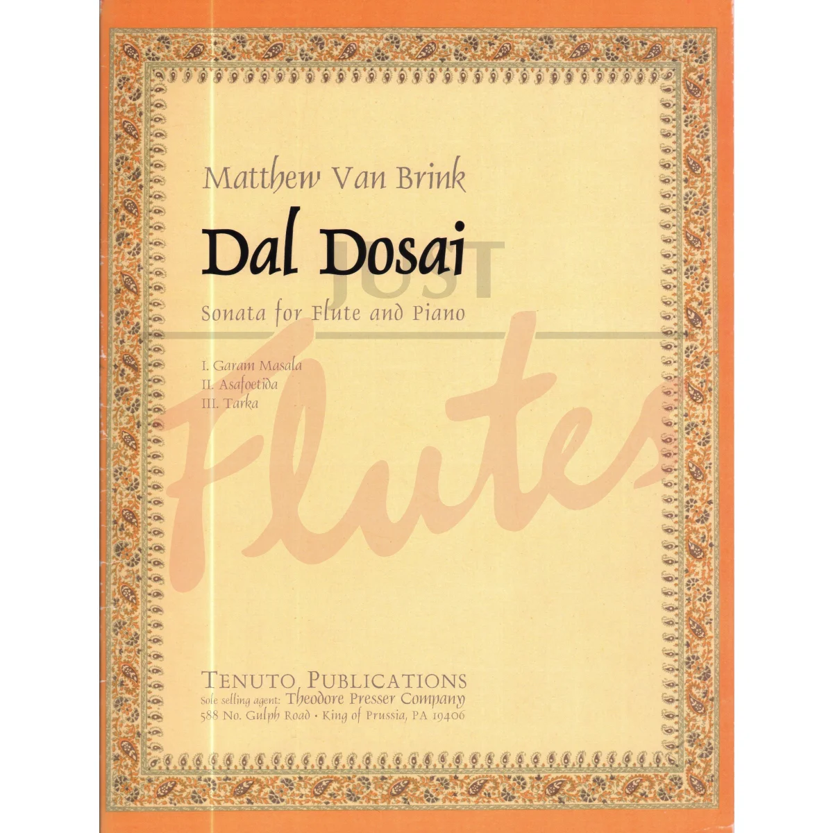 Dal Dosai for Flute and Piano