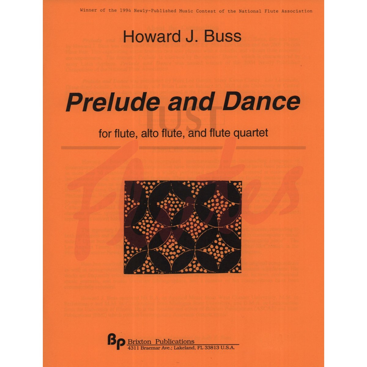 Prelude and Dance for Solo Flute, Solo Alto Flute and Flute Quartet