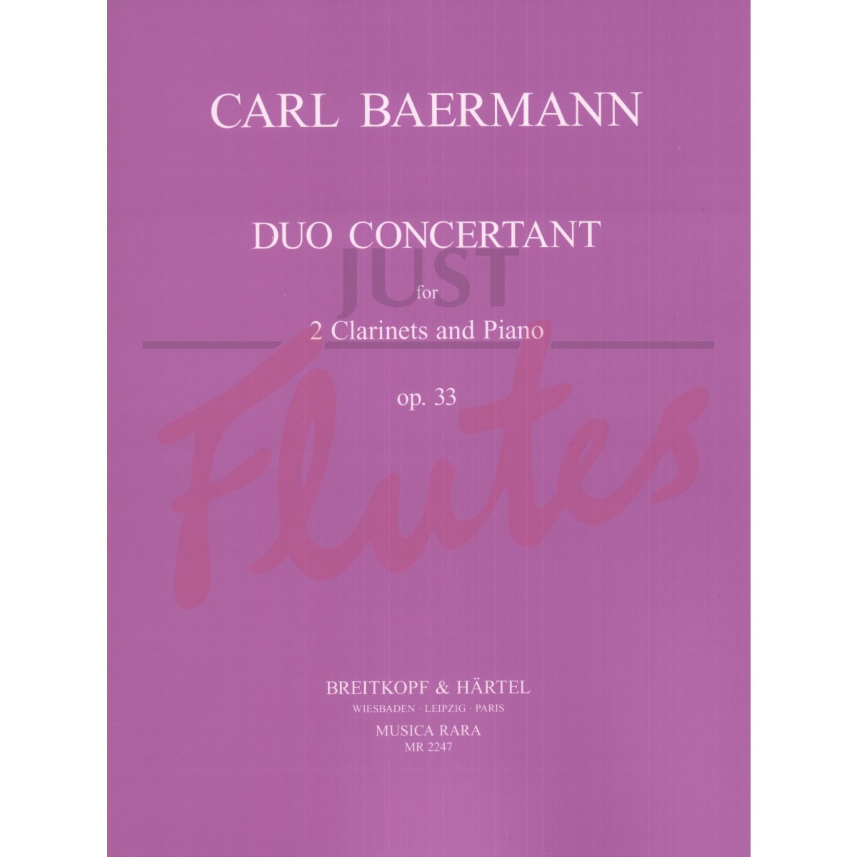 Duo Concertant for Two Clarinets and Piano