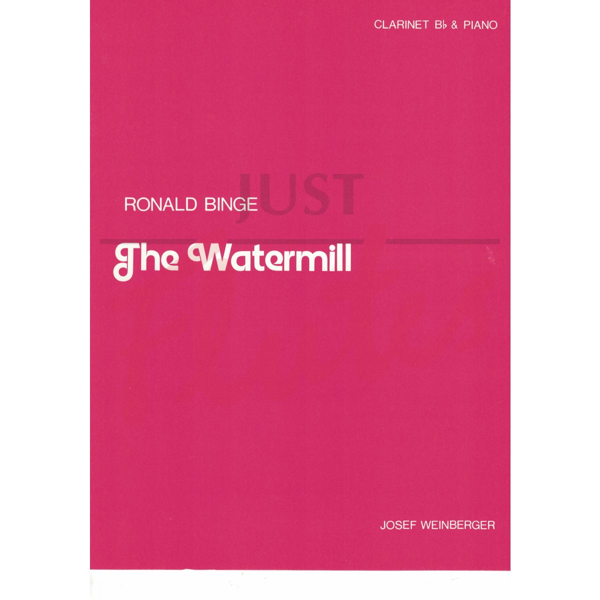 The Watermill for Clarinet and Piano