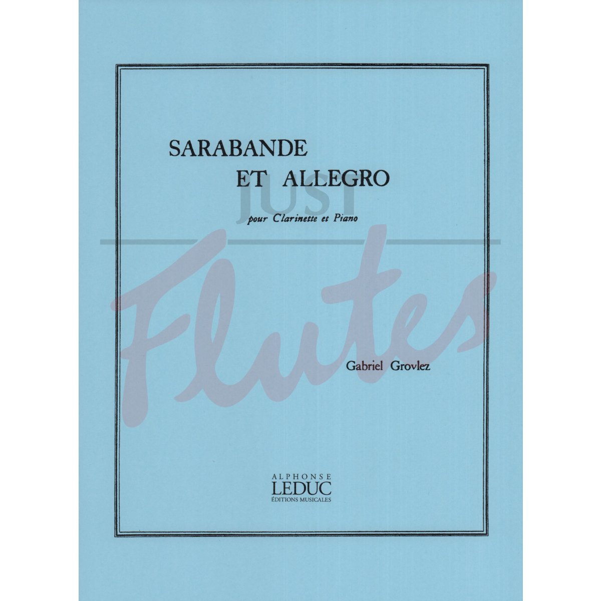 Sarabande and Allegro for Clarinet and Piano