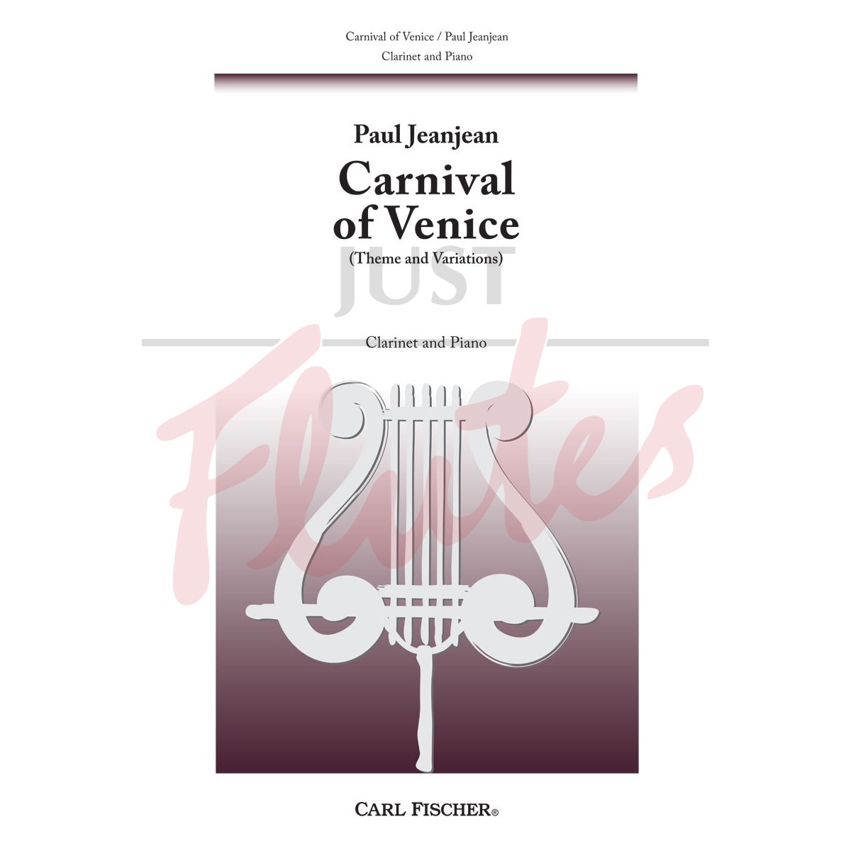 Carnival of Venice for Clarinet and Piano