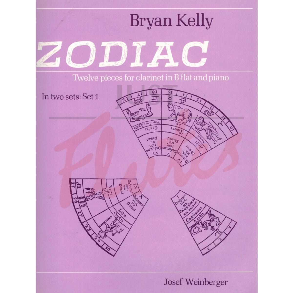 Zodiac Set 1 - 12 Pieces for Clarinet and Piano in two sets