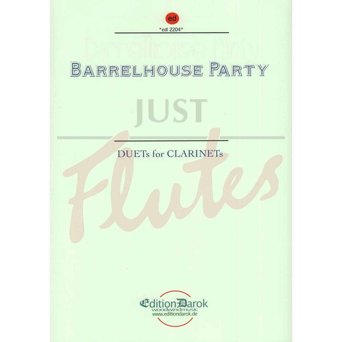 Barrelhouse Party for 2 Clarinets