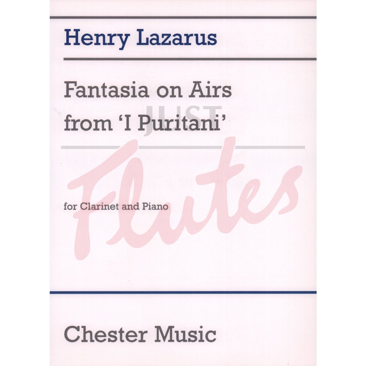 Fantasia on Airs from 'I Puritani' for Clarinet and Piano