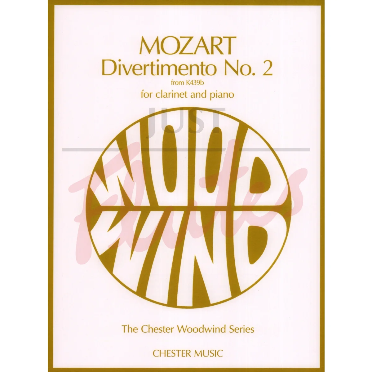 Divertimento No 2 from K439b for Clarinet and Piano