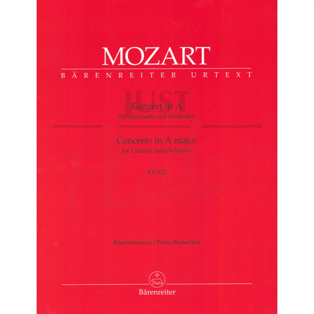 Concerto in A major for Clarinet in A and Piano