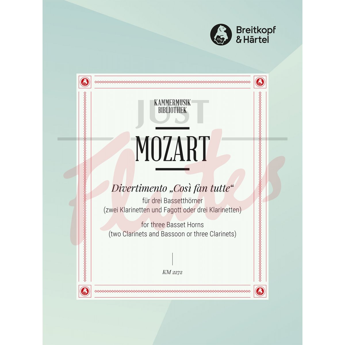 Divertimento from Cosi Fan Tutte for Three Clarinets (or Two Clarinets and Bassoon)