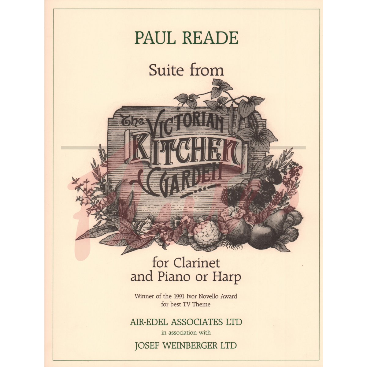Suite from &#039;The Victorian Kitchen Garden&#039; for Clarinet and Piano (or harp)