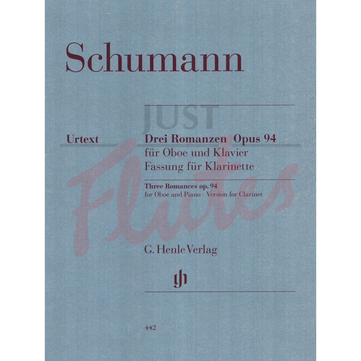 Three Romances arranged for Clarinet and Piano