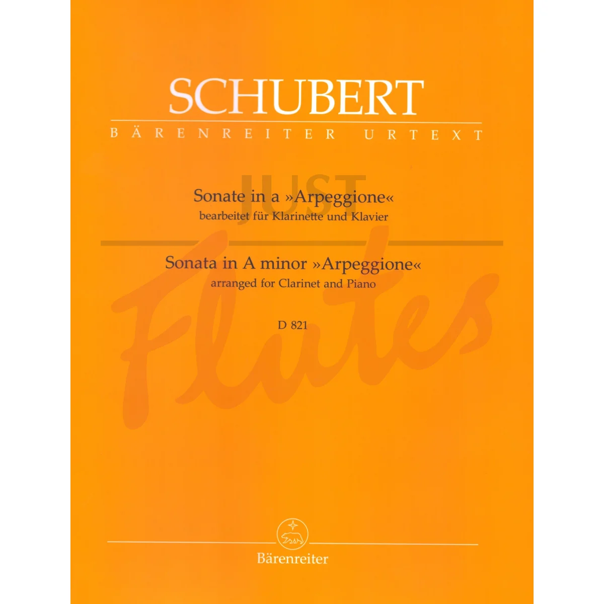 Arpeggione Sonata in A minor for Clarinet and Piano