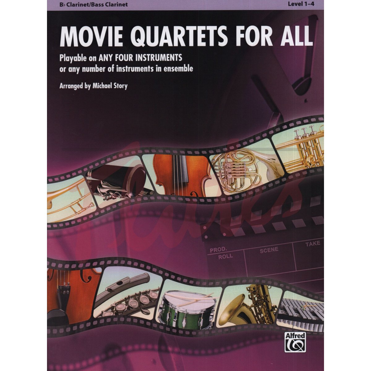 Movie Quartets for All for Clarinet/Bass Clarinet