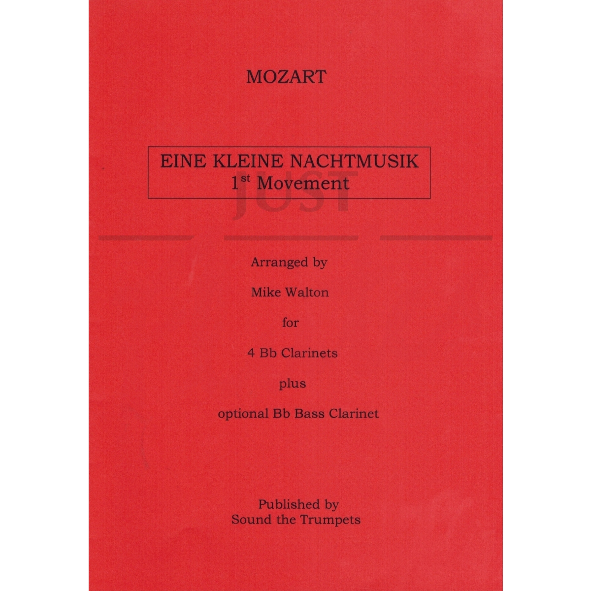 Eine Kleine Nachtmusik 1st movement [Clarinet Quartet]