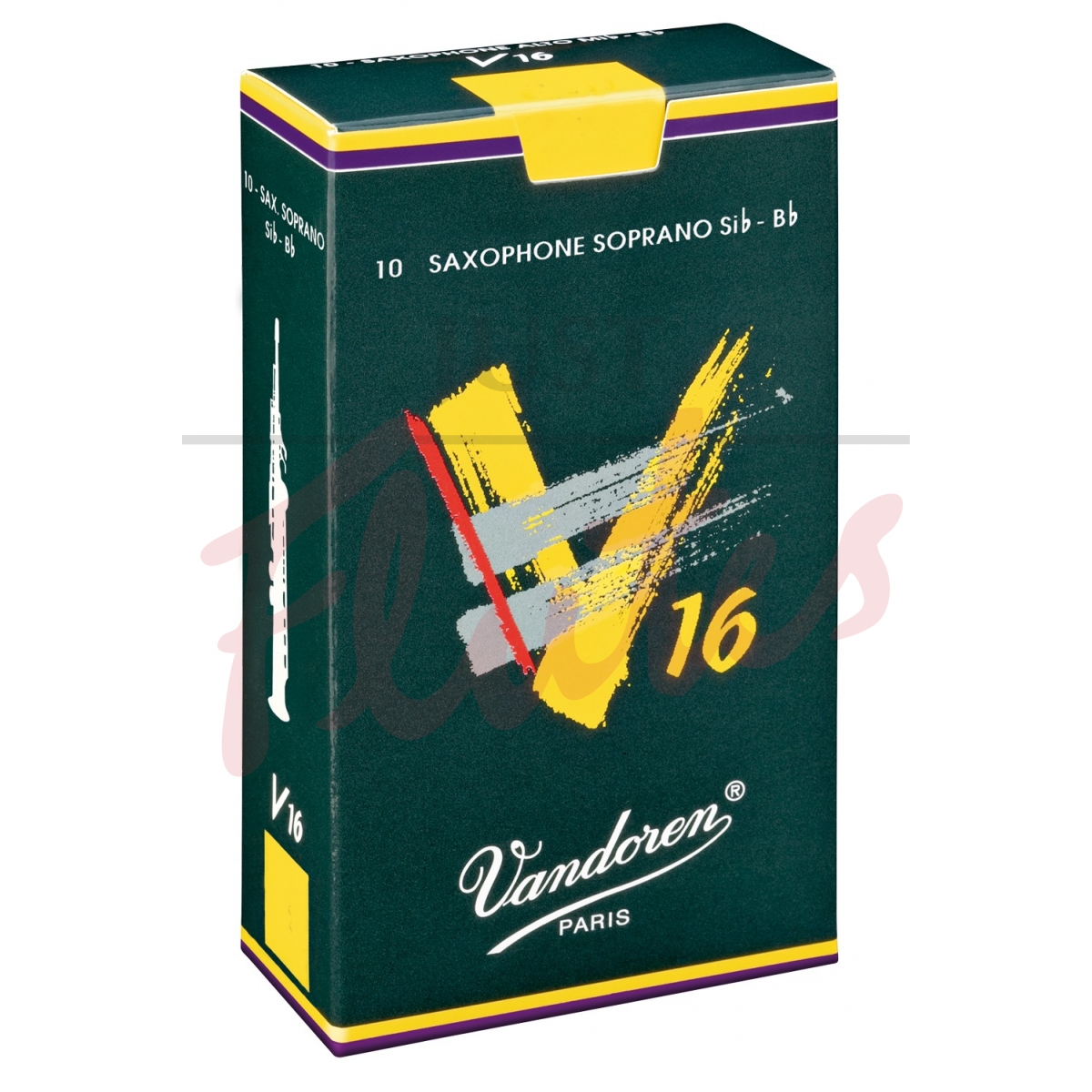 Vandoren SR713 V16 Soprano Saxophone Reeds Strength 3, 10-pack