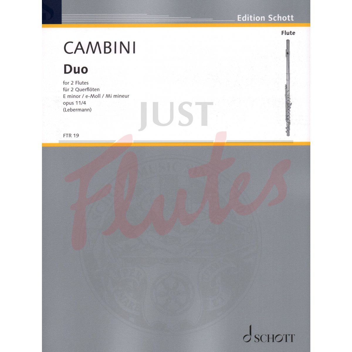 Duo in E minor for Two Flutes