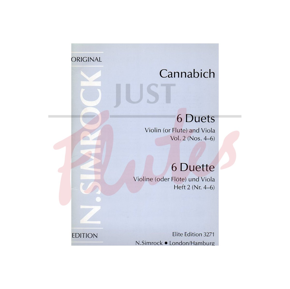 6 Duets Vol 2 (Nos.4-6) for Flute &amp; Viola