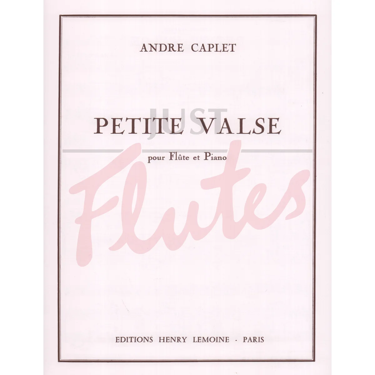 Petite Valse for Flute and Piano