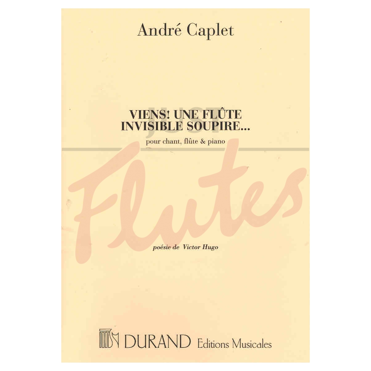 Viens! Une Flûte Invisible Soupire... for Voice, Flute and Piano